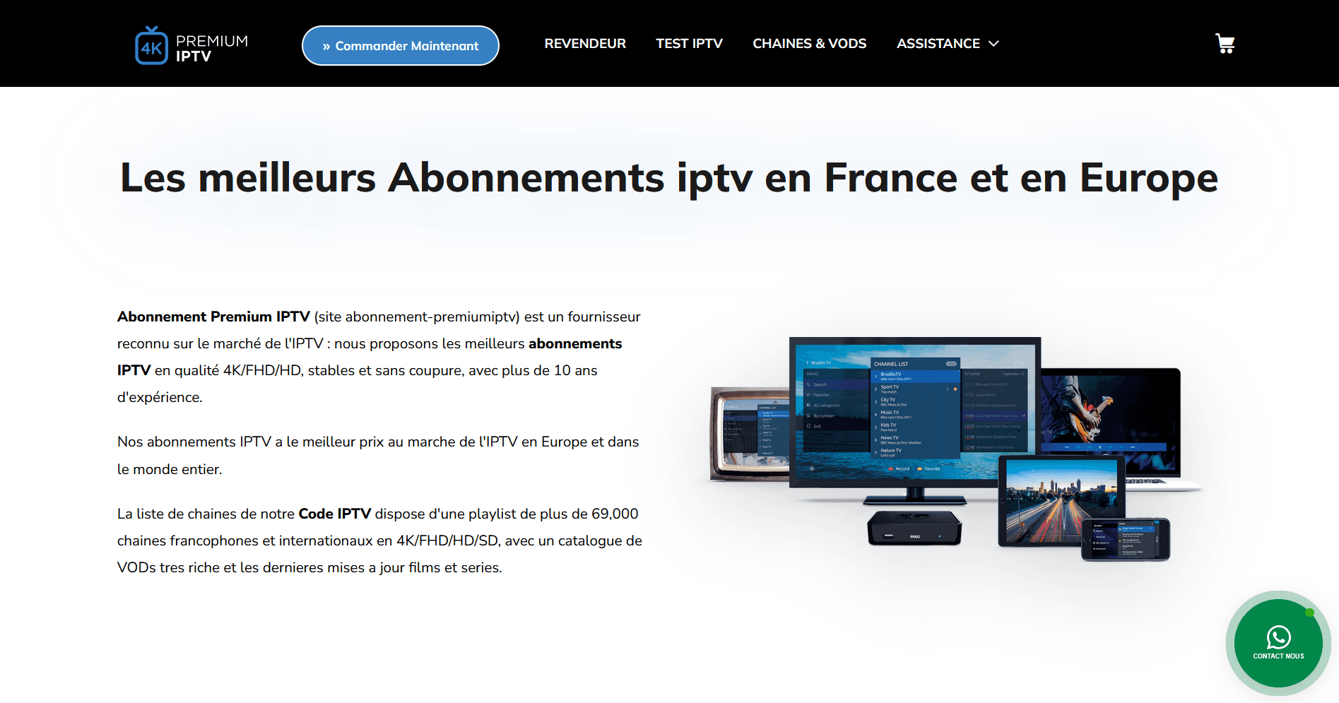 Premium IPTV Subscription Platform